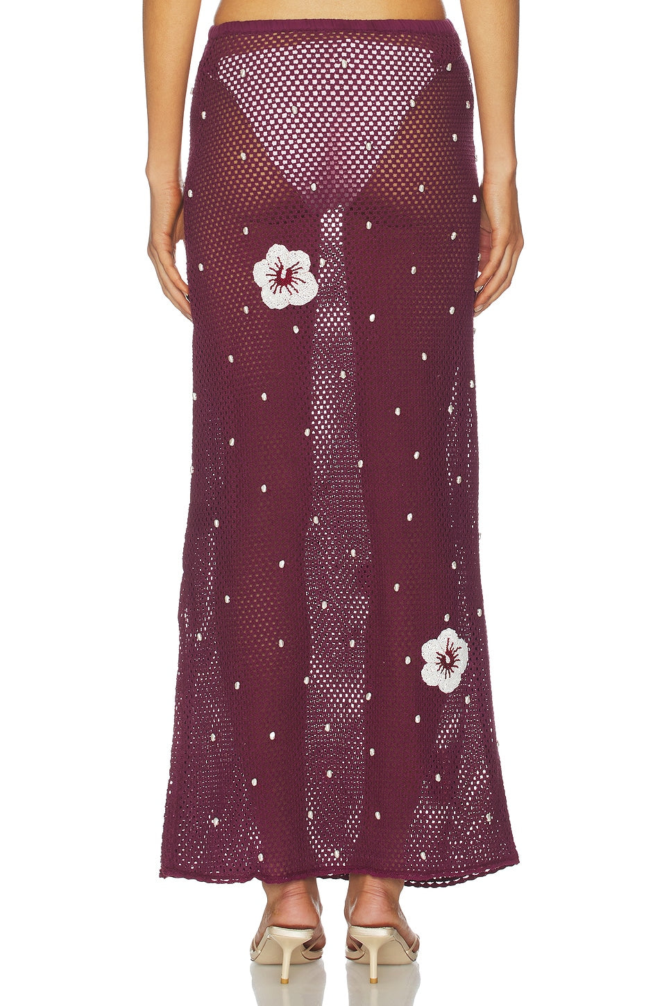 LESLIE AMON TREASURE HIBISCUS SKIRT - BEYMEN