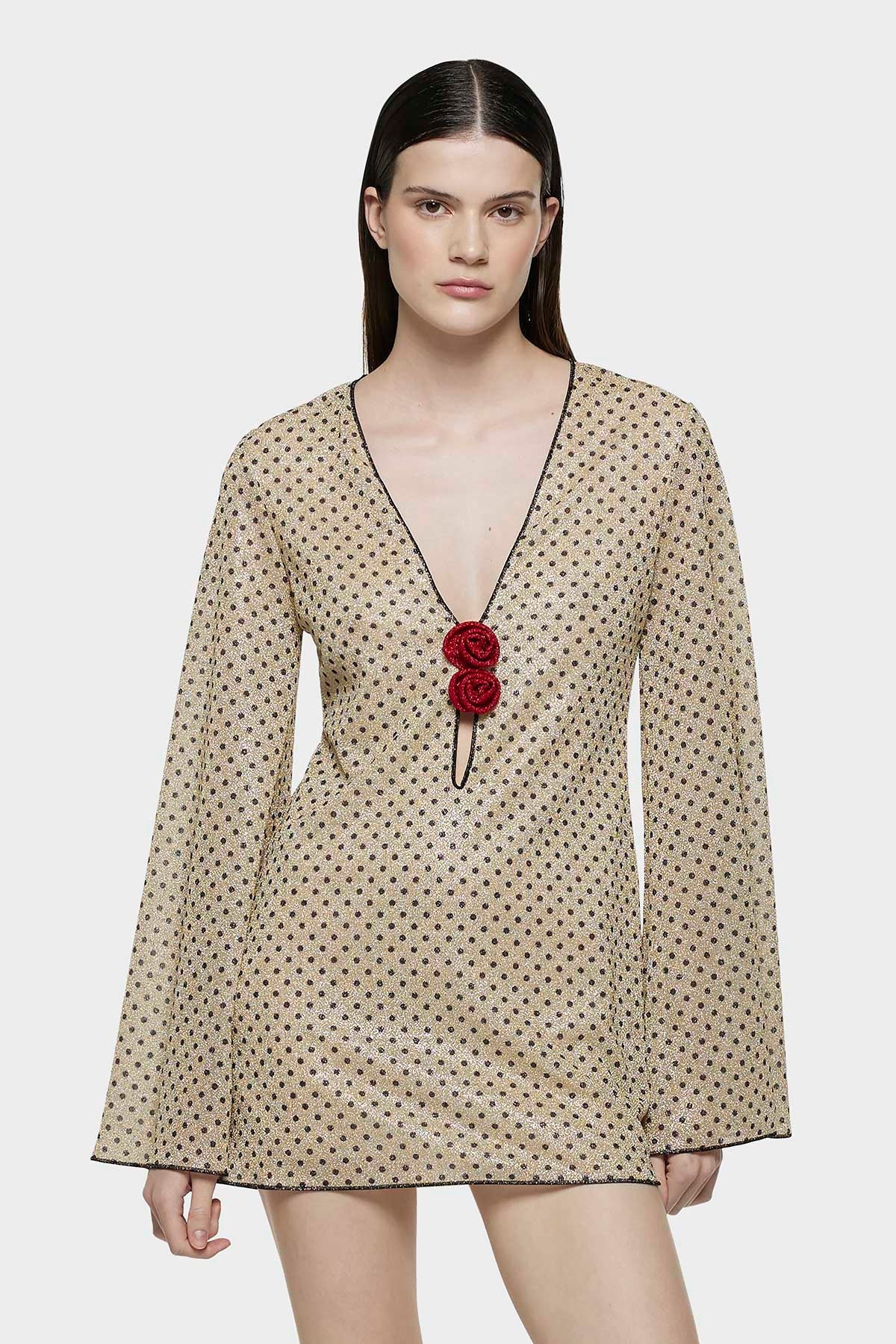 OSEREE LUMIERE ROSE POIS KAFTAN - BEYMEN