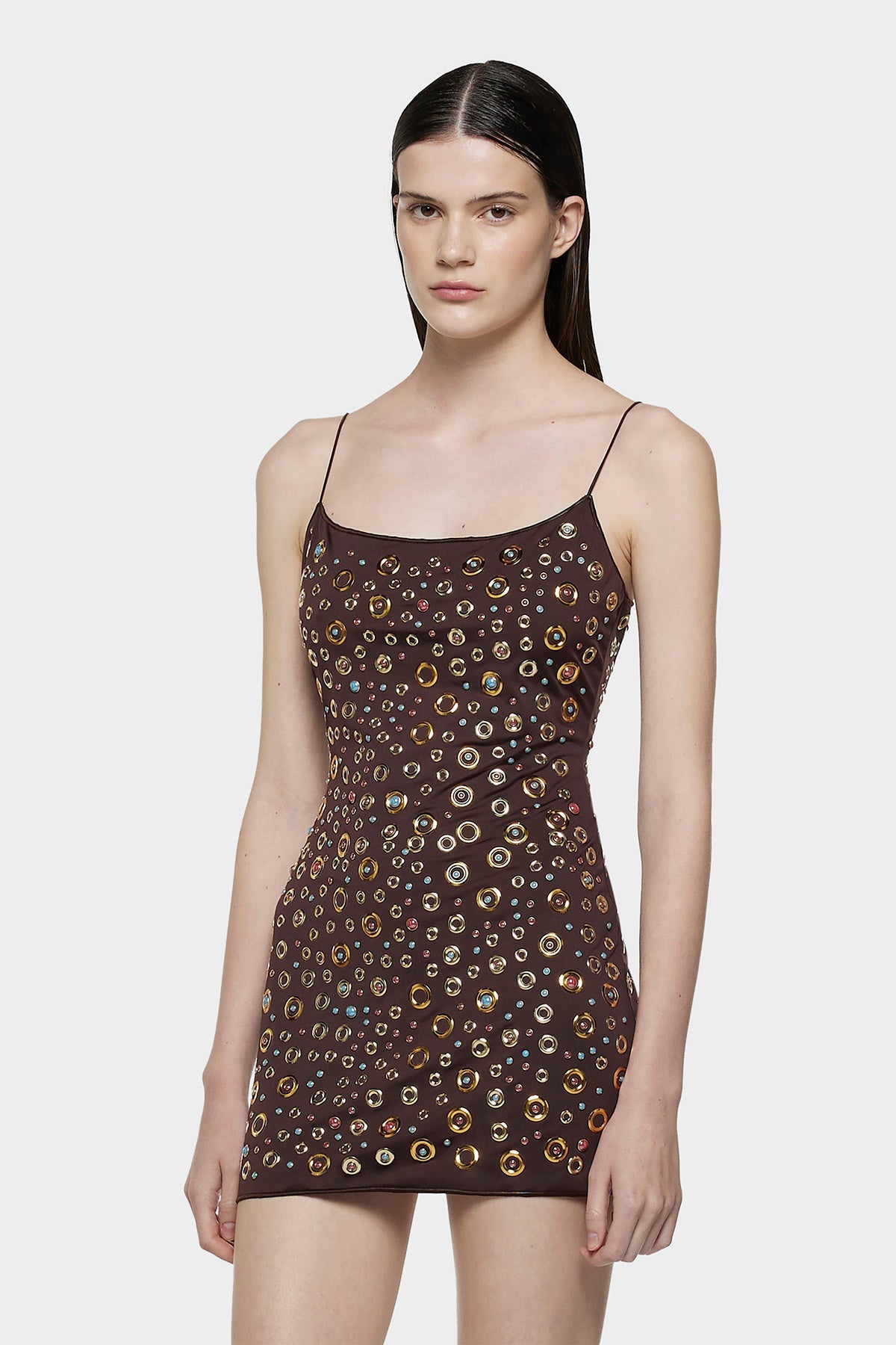 OSEREE STUD MINI DRESS - BEYMEN