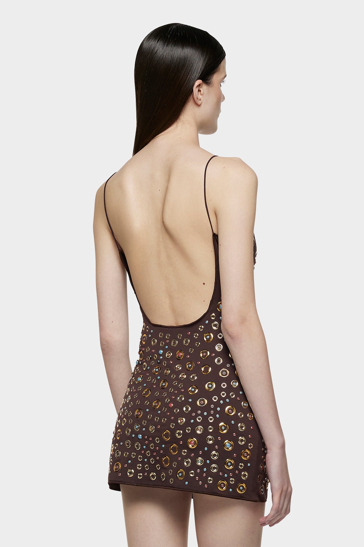 OSEREE STUD MINI DRESS - BEYMEN