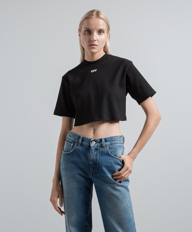 Off White Cropped Top