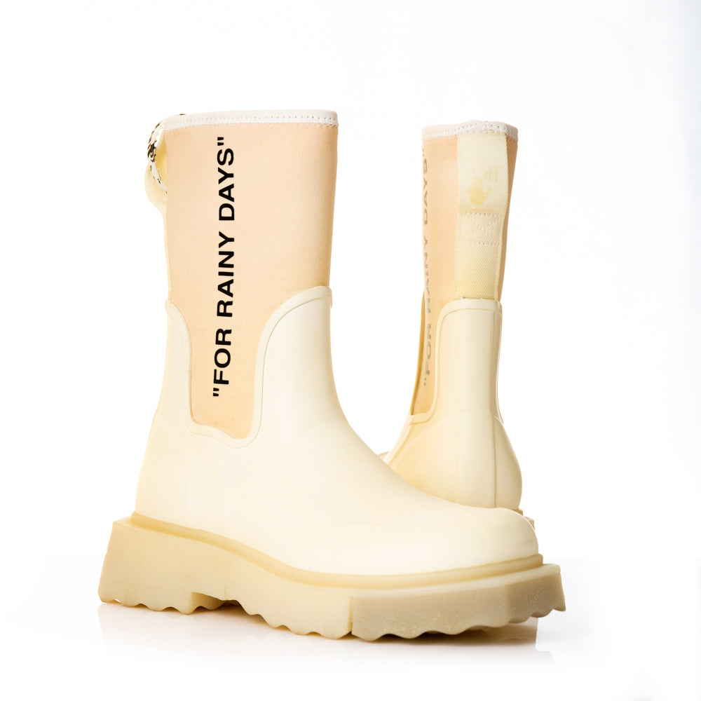 Off White Rainboot