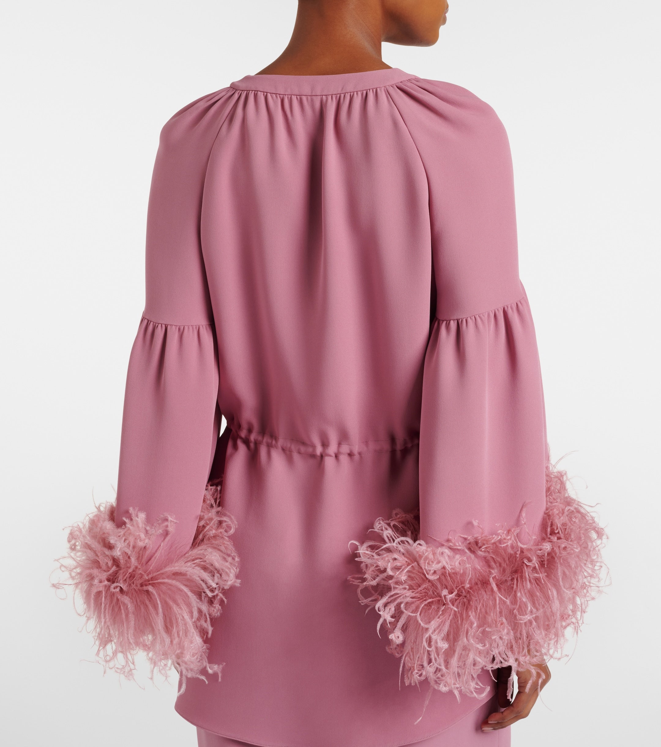 VALENTINO GARAVANI TOP WITH FEATHERS - BEYMEN