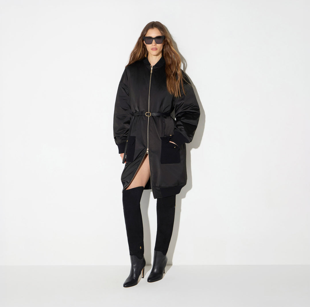 ELISABETTA FRANCHI PARKA CON CINTURA - BEYMEN