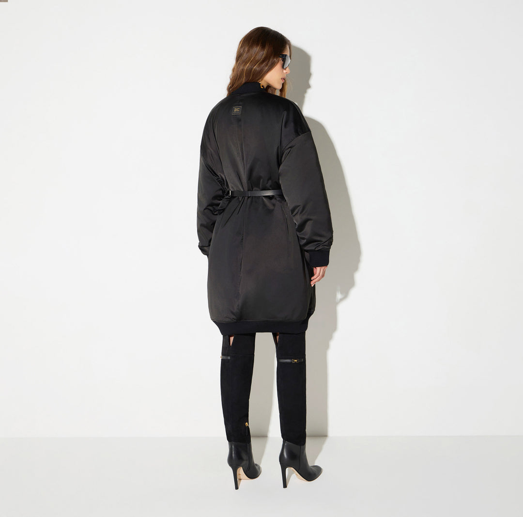 ELISABETTA FRANCHI PARKA CON CINTURA - BEYMEN