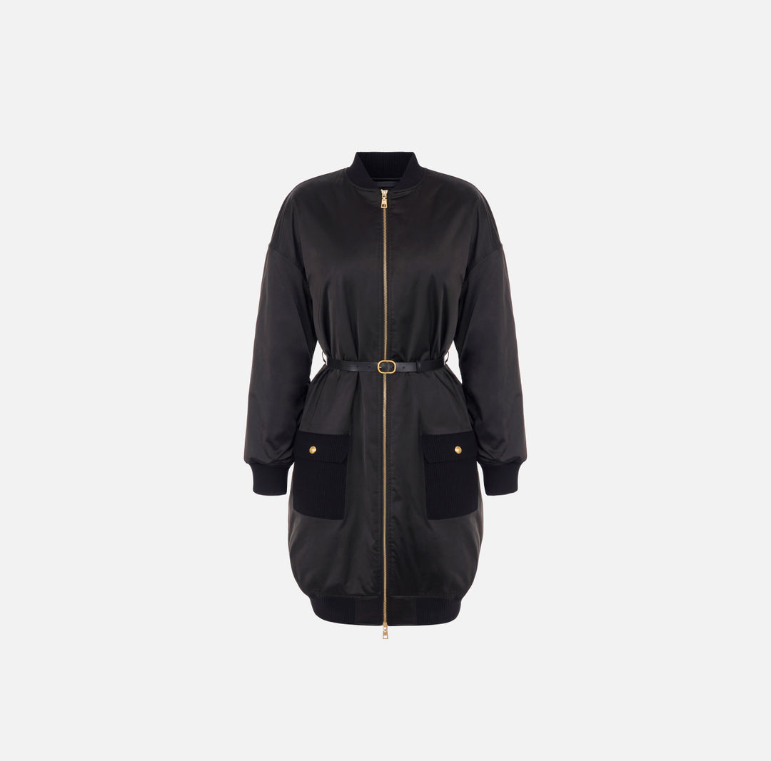 ELISABETTA FRANCHI PARKA CON CINTURA - BEYMEN