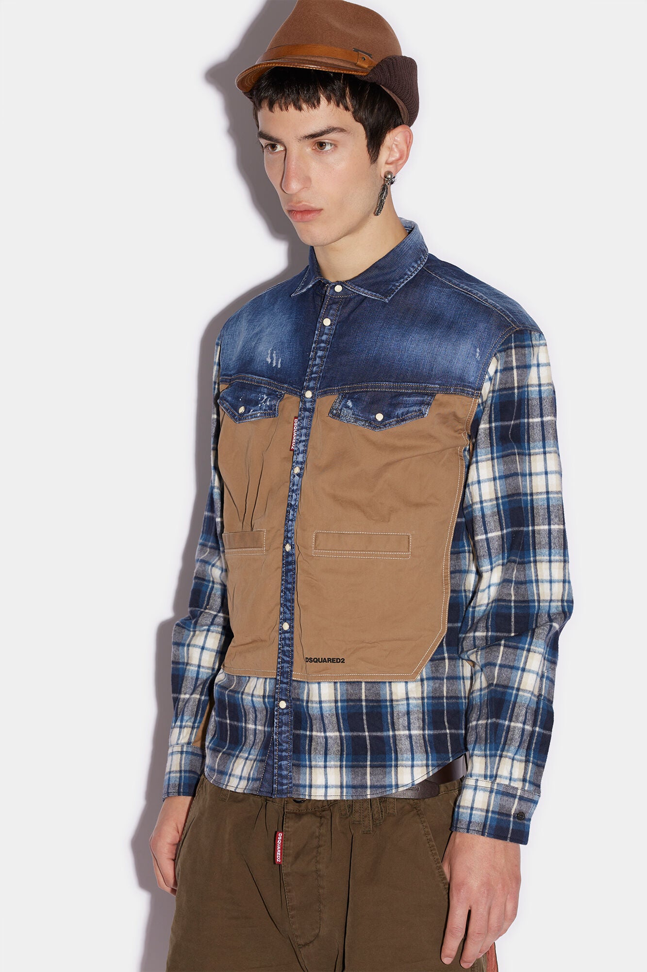 DSQUARED2 TRIPLE INLAY SHIRT - BEYMEN