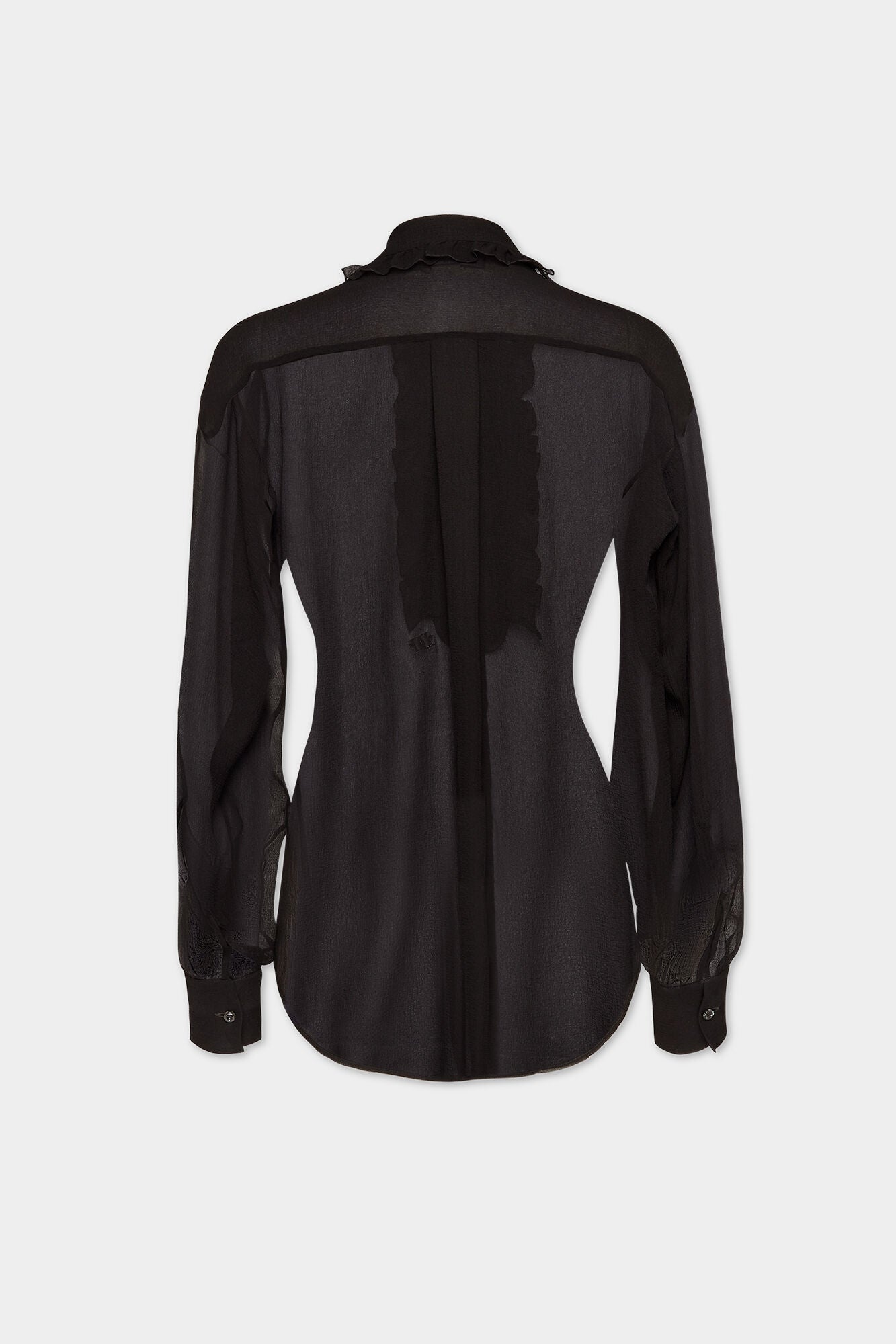 DSQUARED2 SILKY LACE TRIMMED SHIRT - BEYMEN