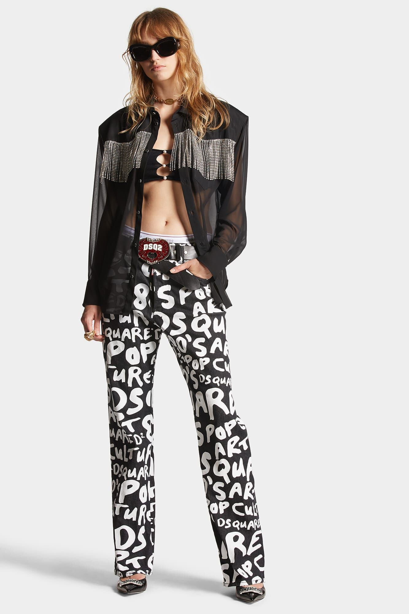 DSQUARED2 CUT OUT KNIT TOP - BEYMEN