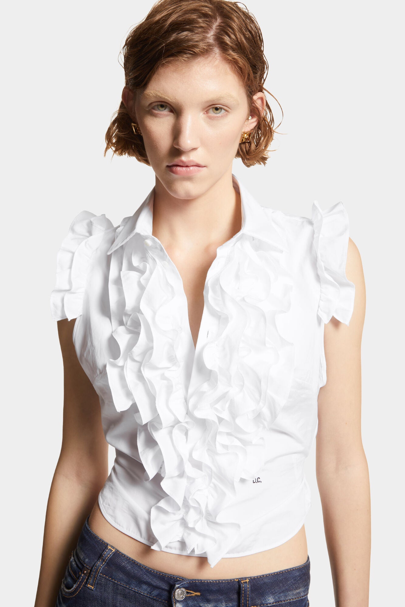 DSQUARED2 SUPER RUFFLED BLOUSE - BEYMEN
