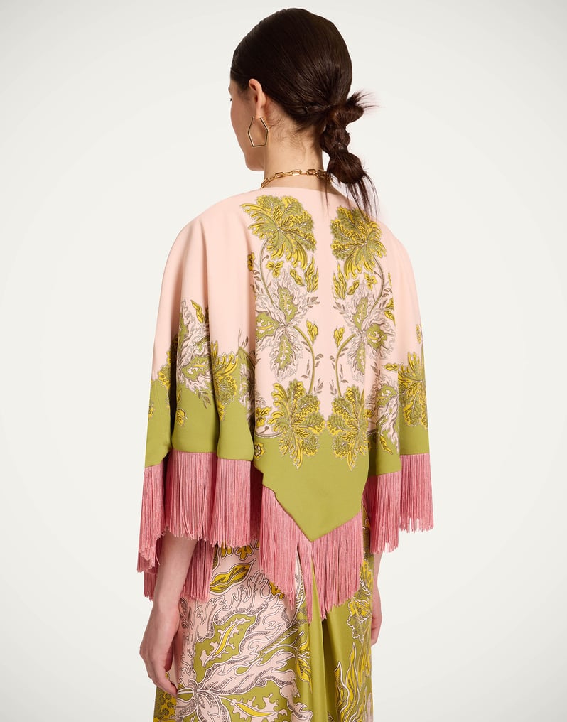 LA DOUBLEJ REVERSIBLE MINI PONCHO TOP - BEYMEN