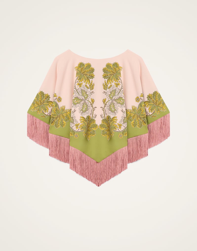 LA DOUBLEJ REVERSIBLE MINI PONCHO TOP - BEYMEN