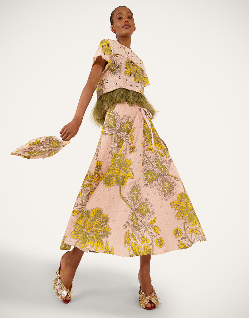 LA DOUBLEJ DRAWSTRING SKIRT - BEYMEN