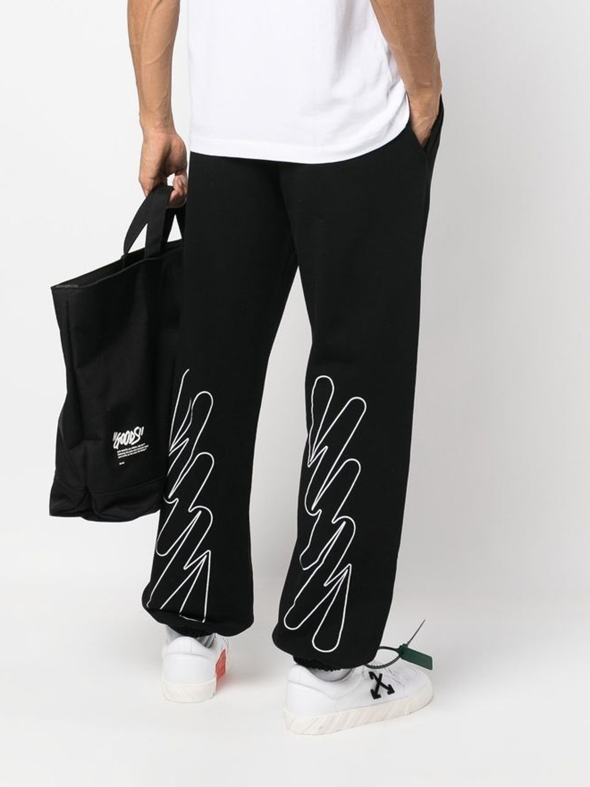 OFF-WHITE WAVE OUTL DIAG SLIM SWEATPANT - BEYMEN