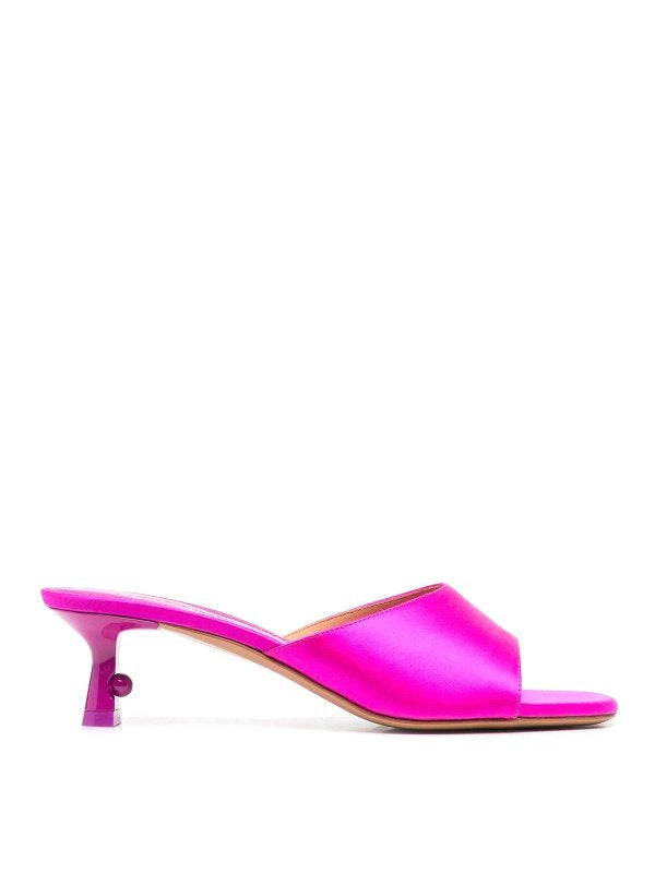 OFF-WHITE POP PEARL SATIN MULE - BEYMEN