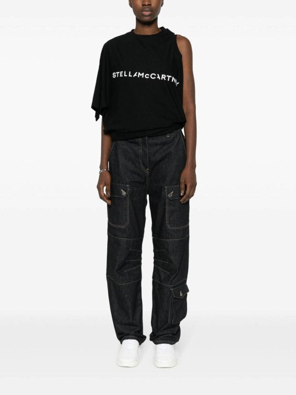 STELLA MCCARTNEY ONE SLEEVE TOP - BEYMEN