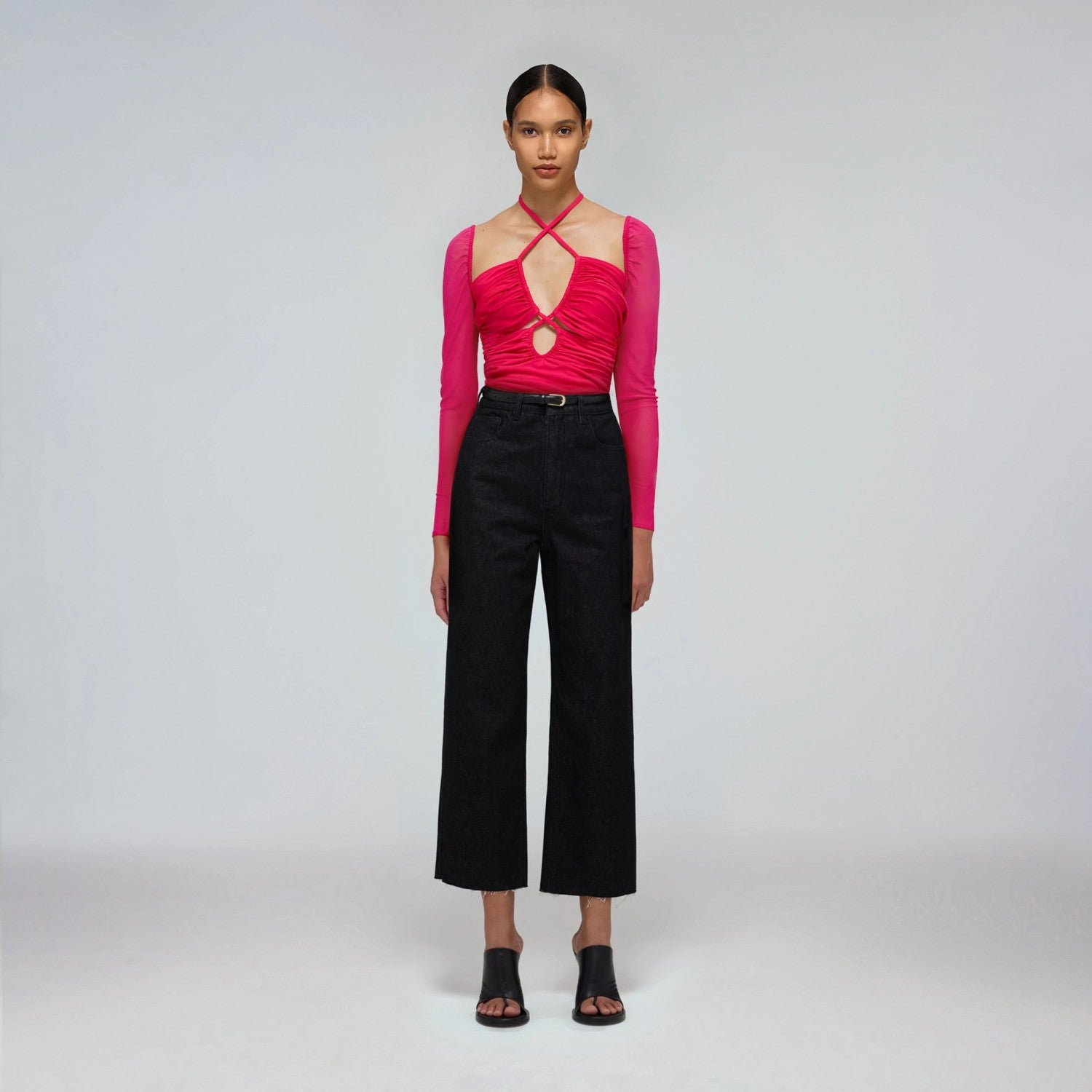 SELF PORTRAIT JERSEY CUT OUT TOP - BEYMEN