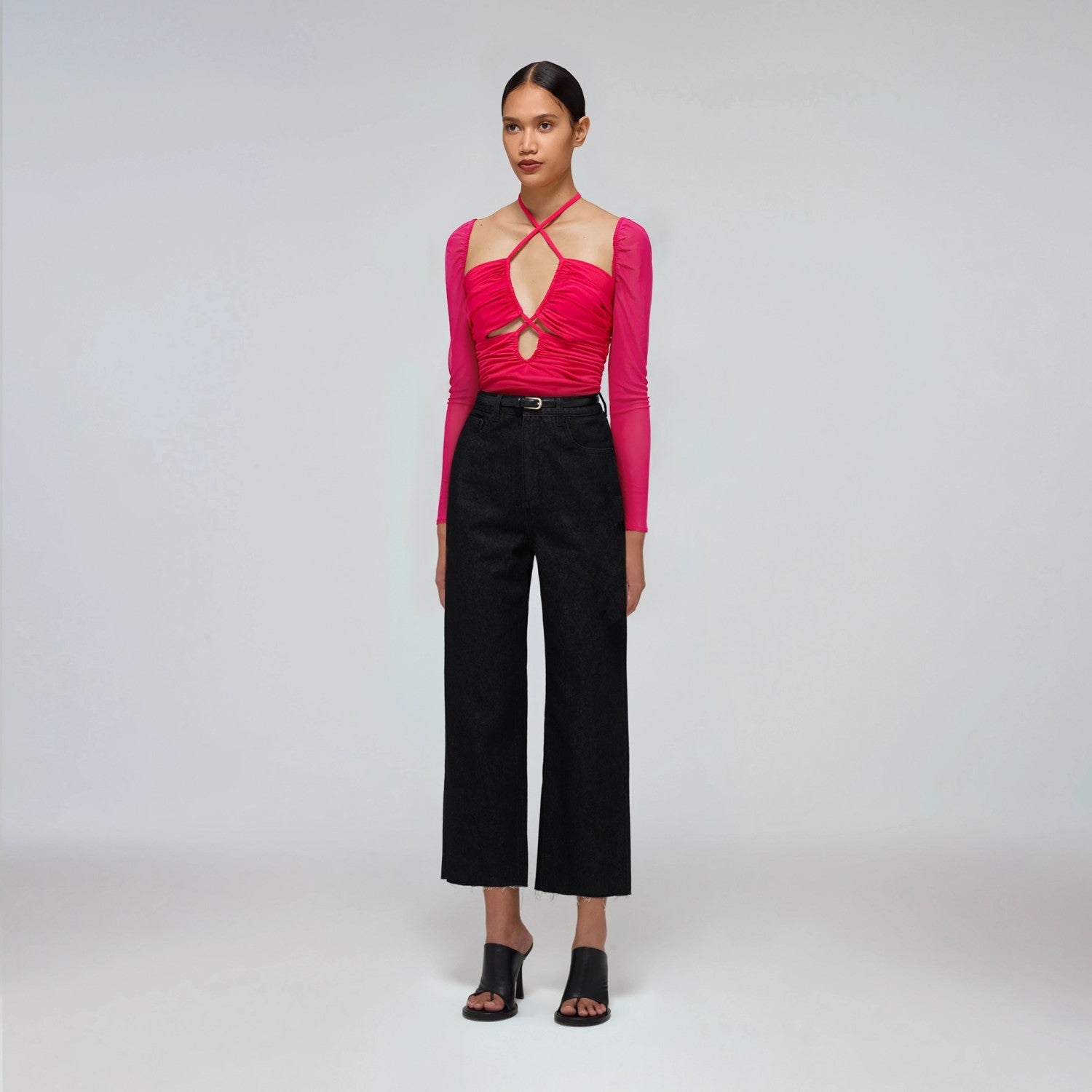 SELF PORTRAIT JERSEY CUT OUT TOP - BEYMEN