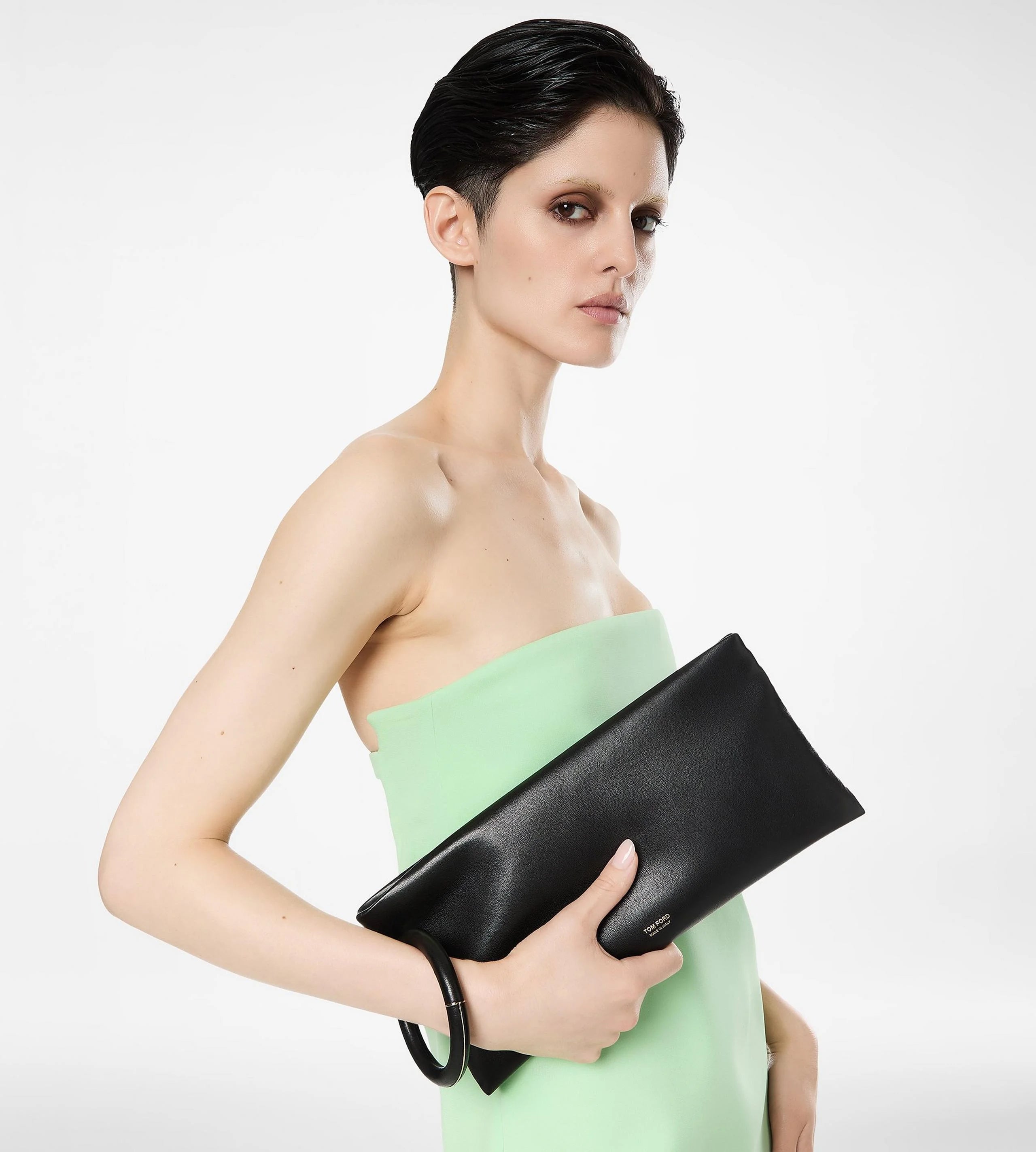 TOM FORD NAPPA LEATHER CLUTCH