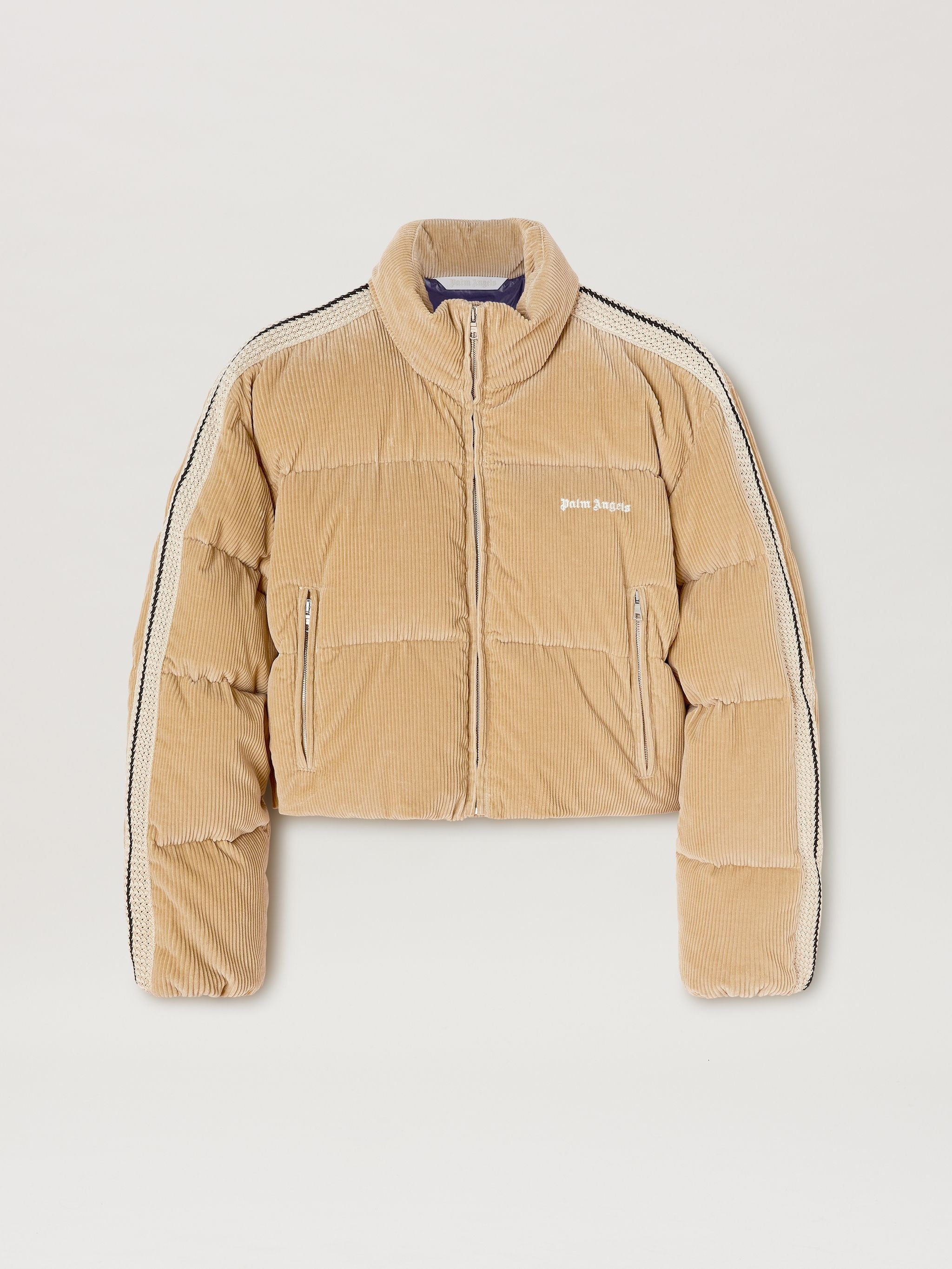 PALM ANGELS CORDUROY CROP DOWN JACKET - BEYMEN