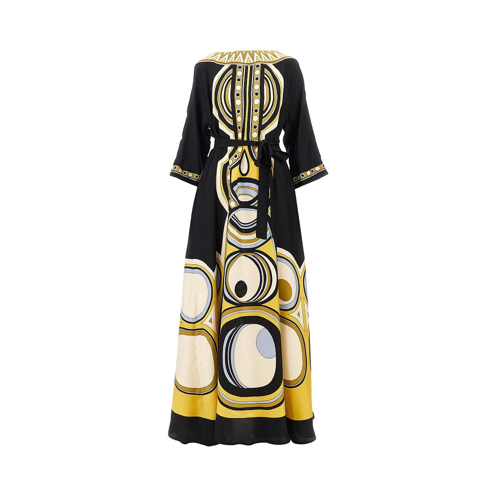 LA DOUBLEJ MUUMUU DRESS ROUND NECK - BEYMEN