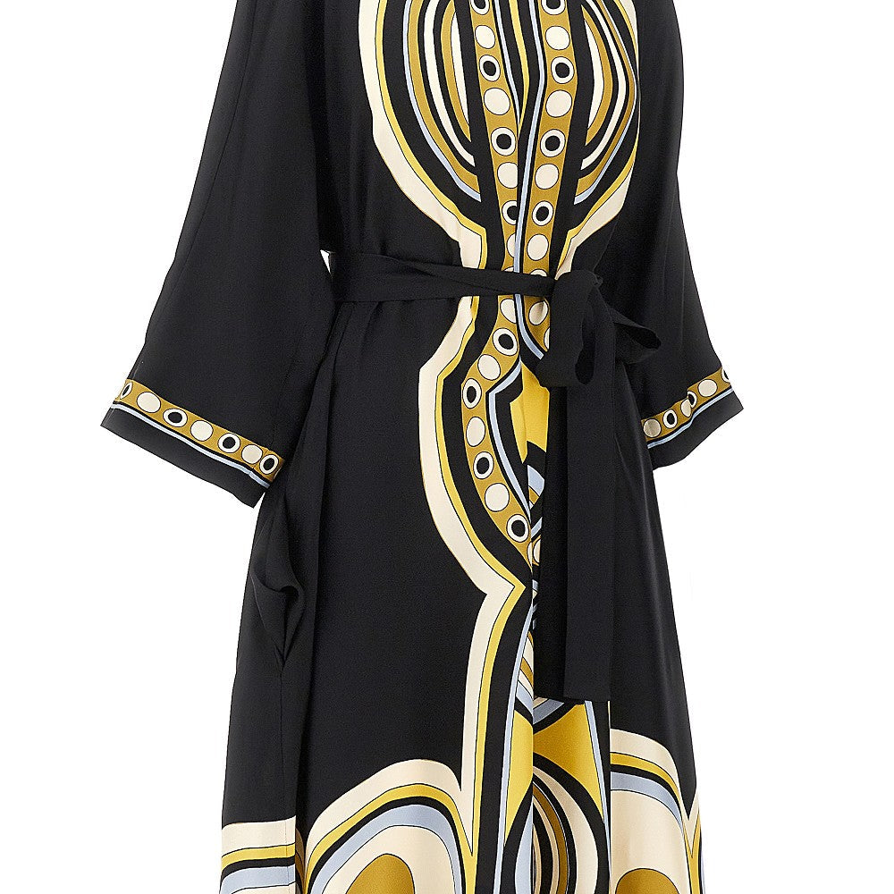 LA DOUBLEJ MUUMUU DRESS ROUND NECK - BEYMEN