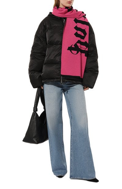 PALM ANGELS LOGO JQRD SCARF - BEYMEN