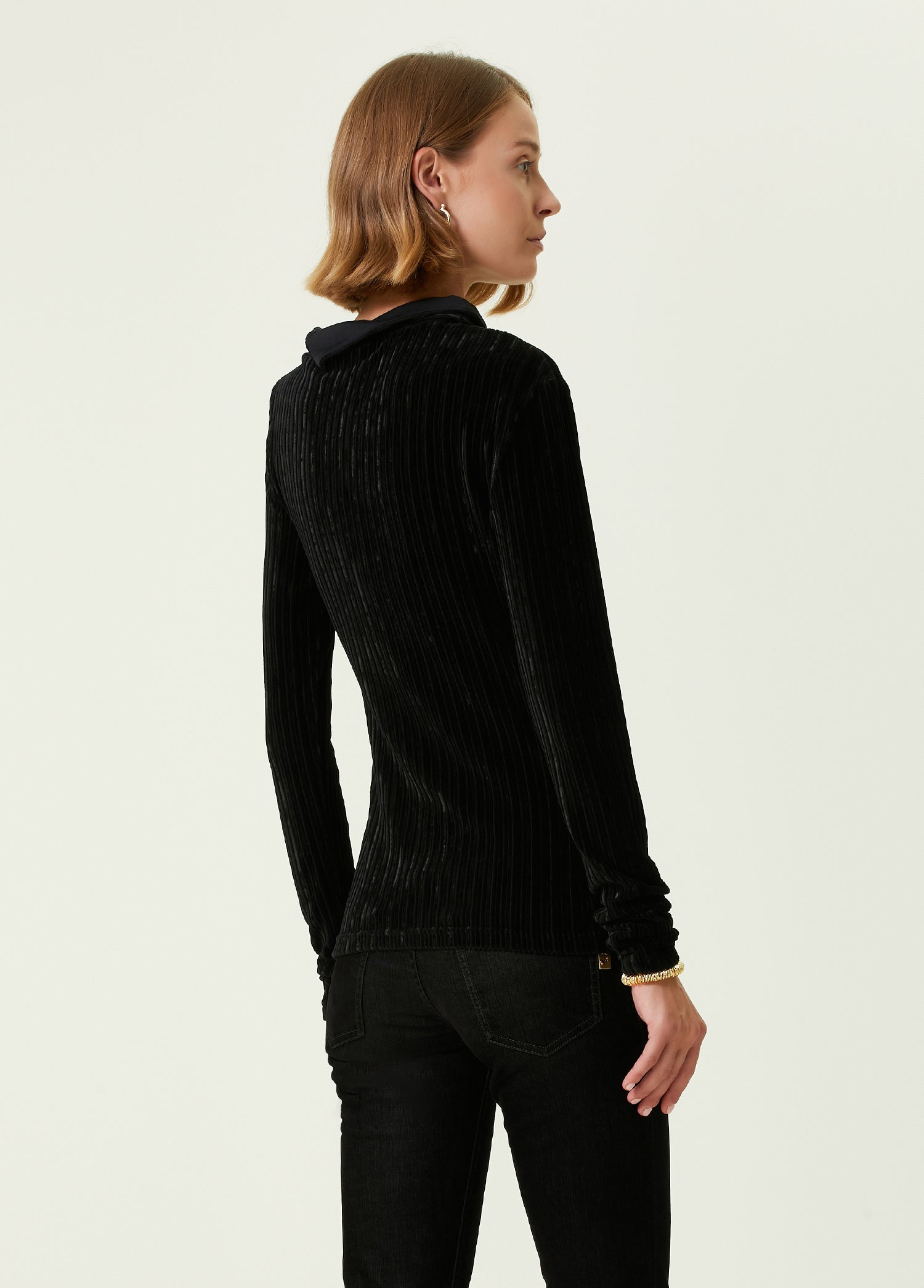BALMAIN OPEN COLLAR PULLOVER - BEYMEN
