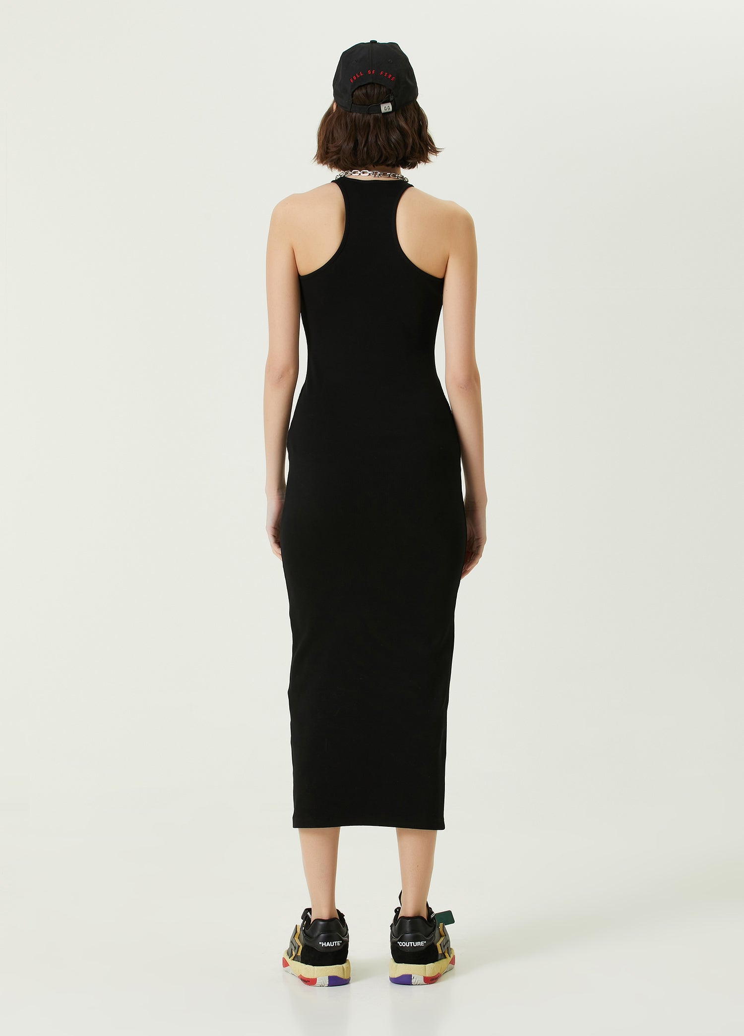 OFF-WHITE BLING BASEBALL LONG RIB DRESS - BEYMEN