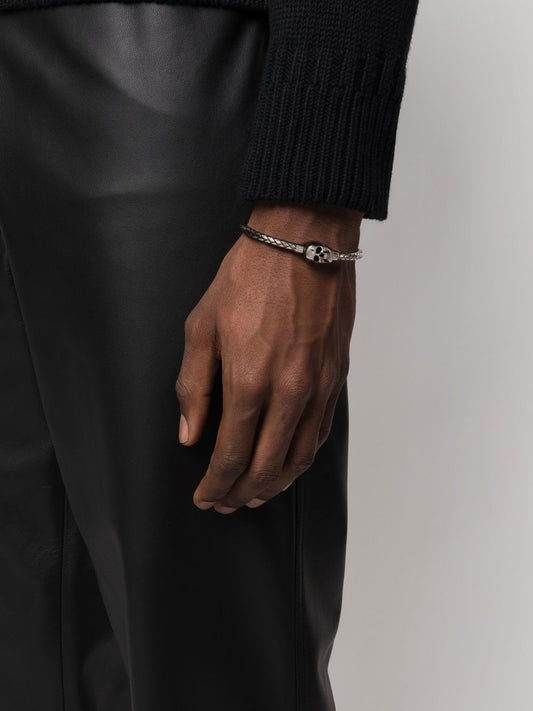 ALEXANDER MCQUEEN METAL CORD BRACELET - BEYMEN