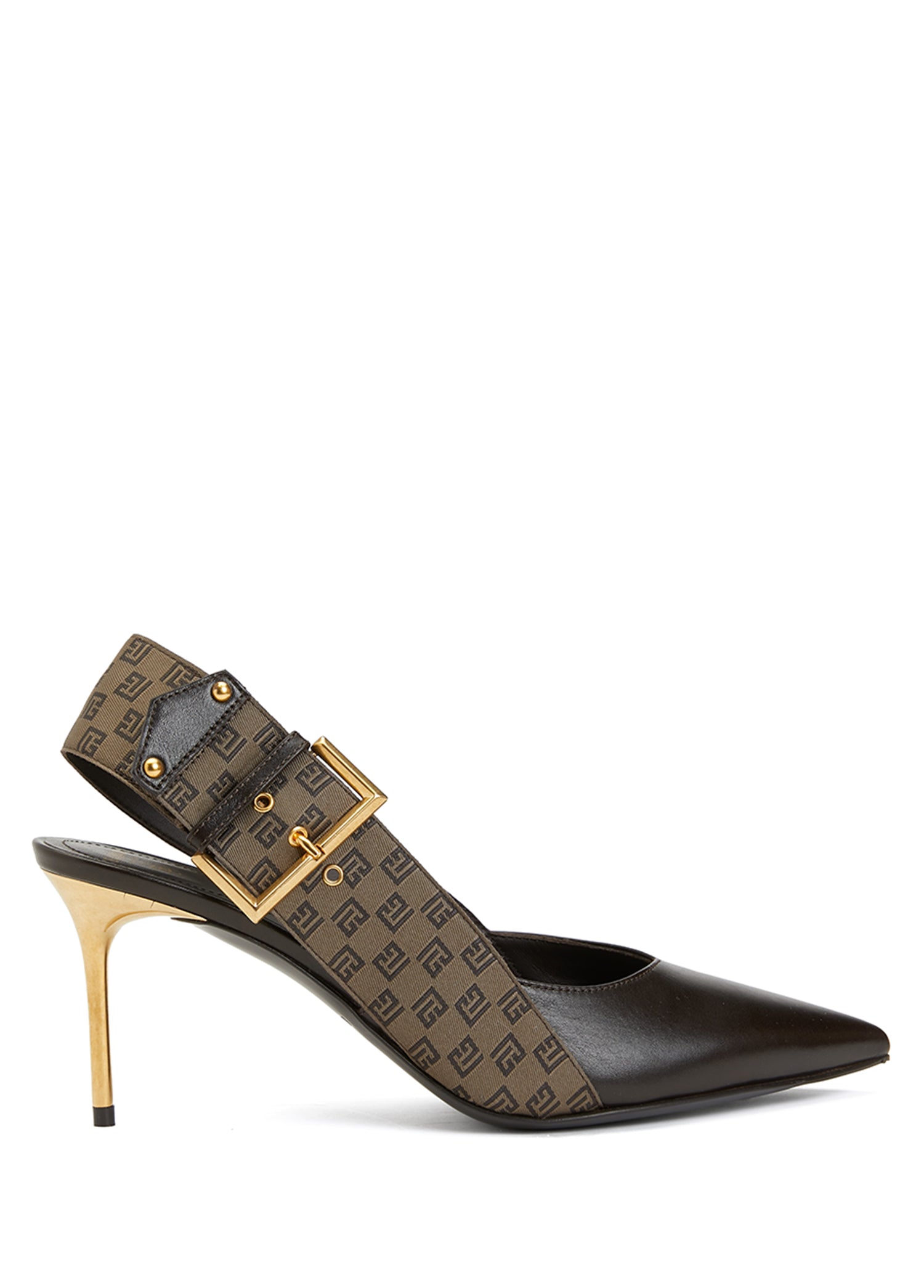 BALMAIN SLINGBACK LOW RUBY-CALFSKIN&MI - BEYMEN
