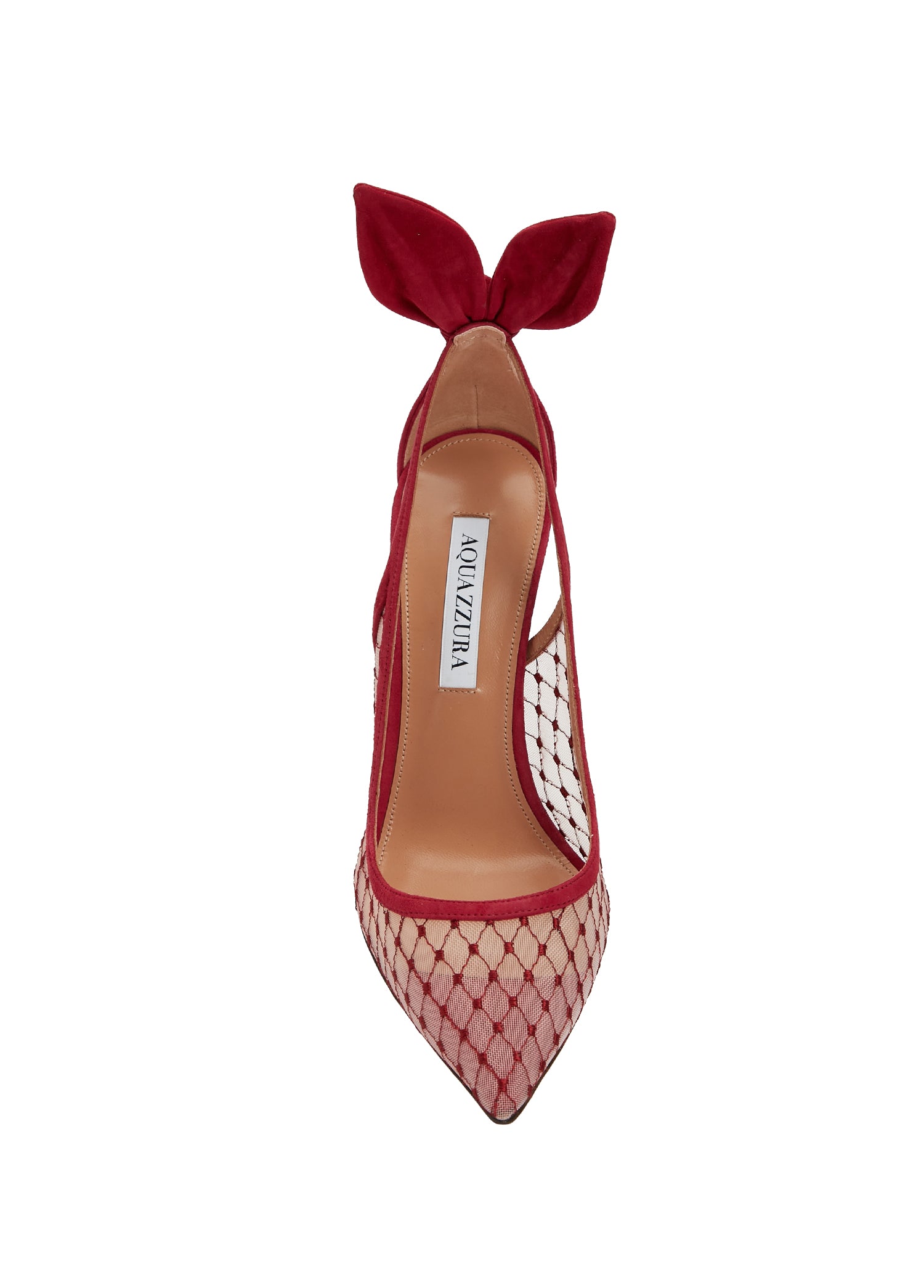 AQUAZZURA BOW TIE NET PUMP - BEYMEN
