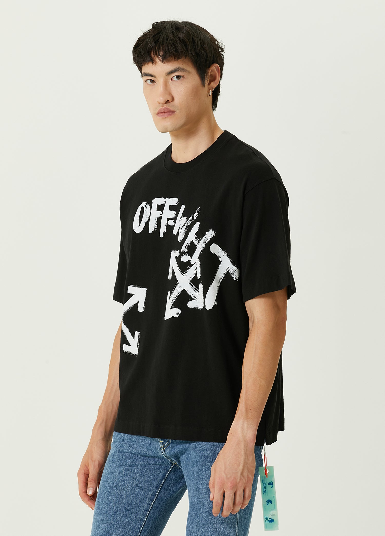 OFF-WHITE PAINT SCRIPT OVERSIZED SKATE T-SHIRT - BEYMEN
