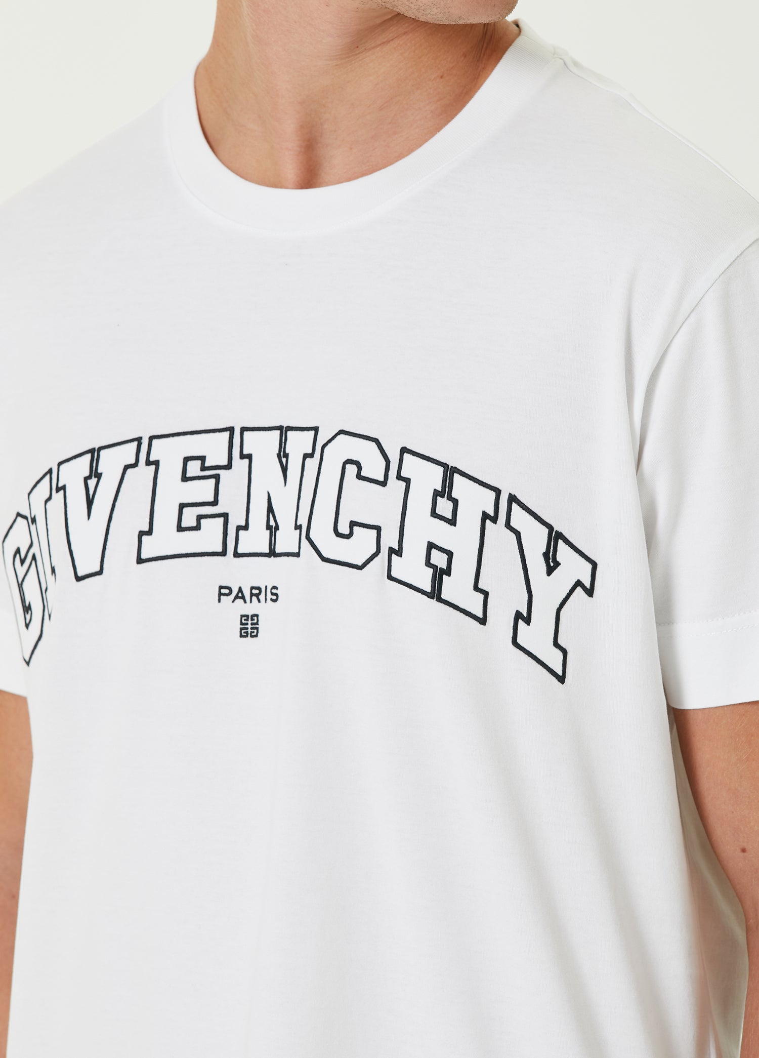 GIVENCHY CLASSIC FIT EMBROIDERY T-SHIRT - BEYMEN