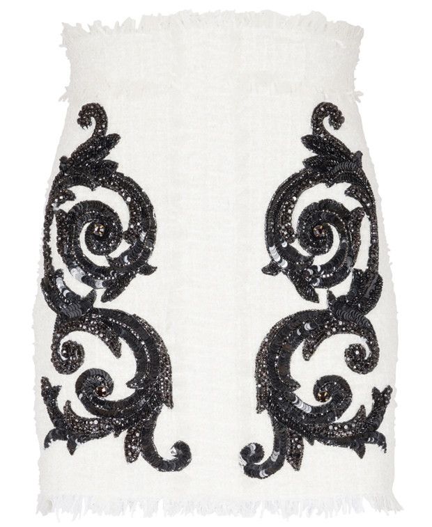 BALMAIN TWEED SHORT SKIRT - BEYMEN