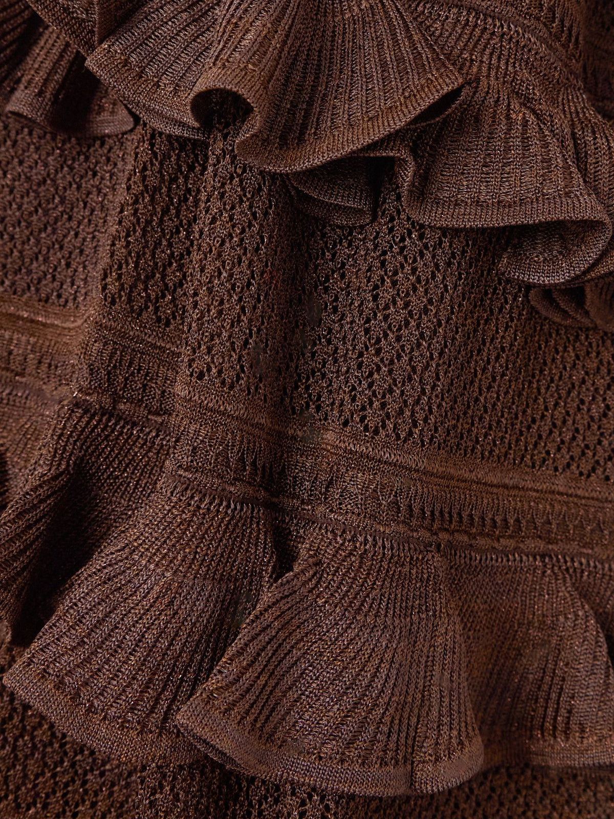 ZIMMERMAN HYPNOTIC LACE FRILL MIDI DRESS