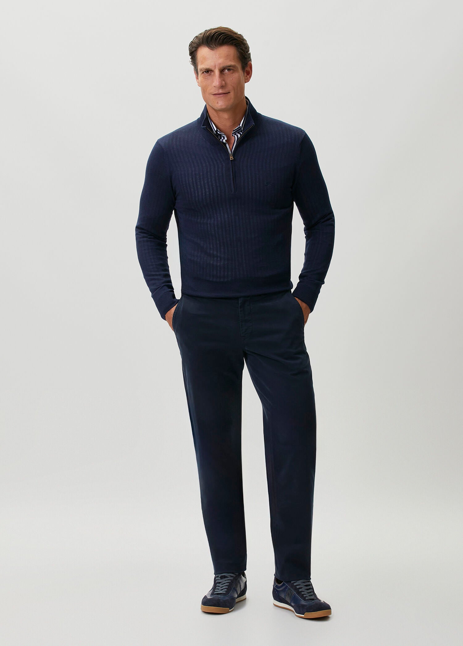 ETRO KNITTED QUARTER ZIP JUMPER - BEYMEN