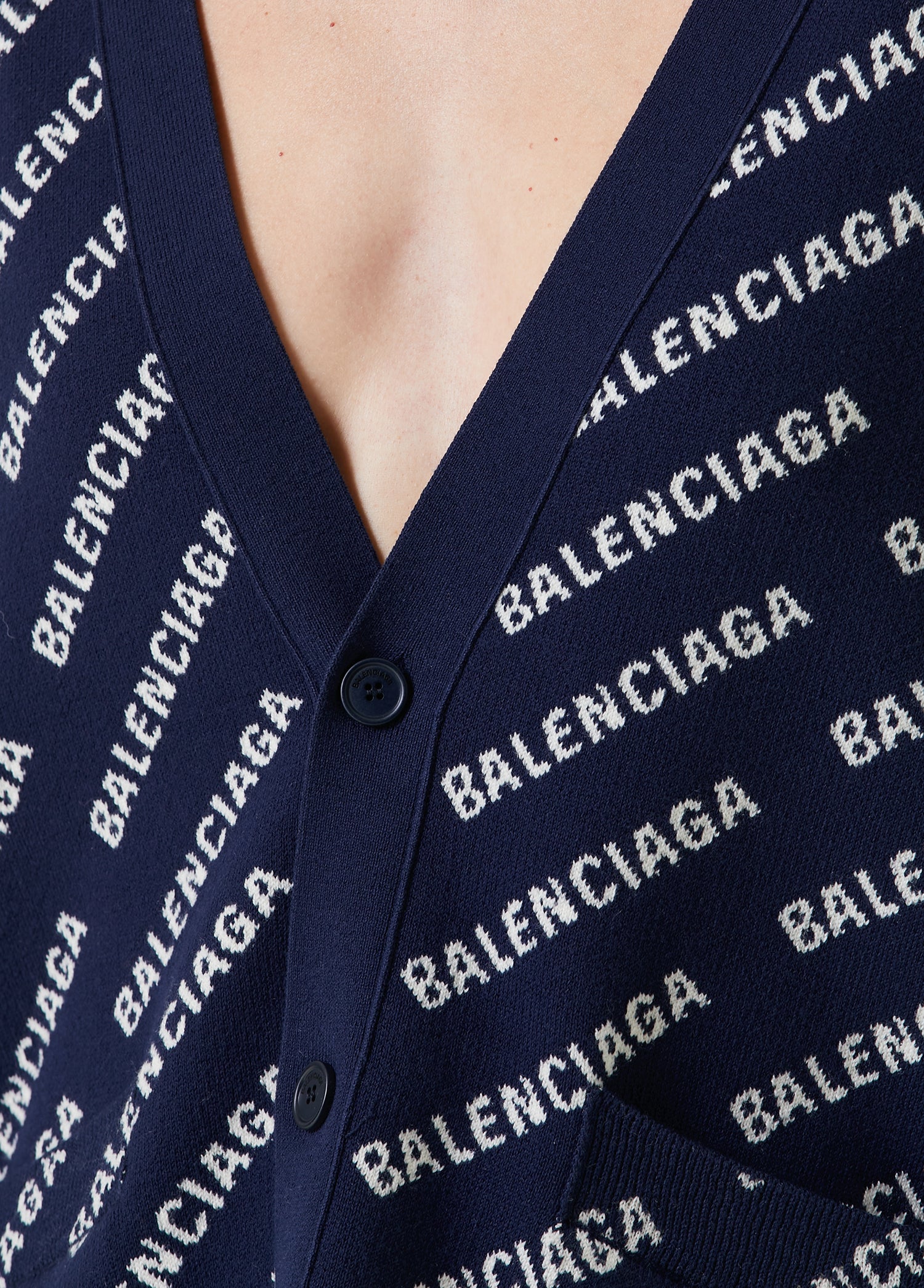 BALENCIAGA ALL-OVER CARDIGAN