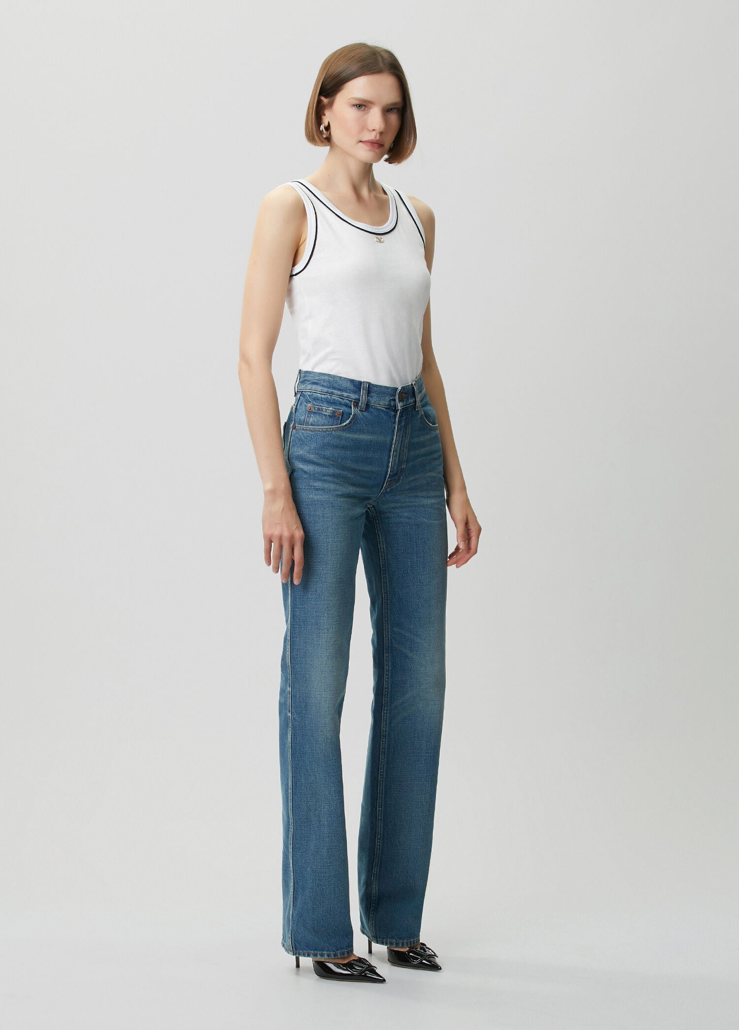 VALENTINO GARAVANI JERSEY TOP - BEYMEN