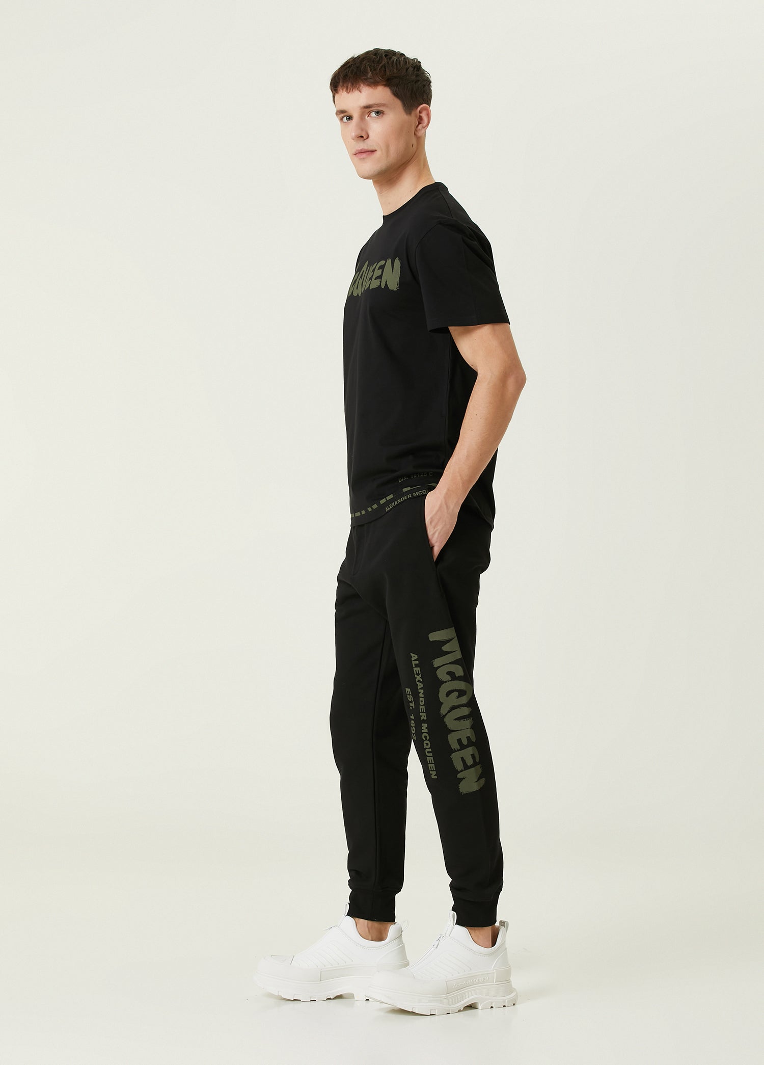 ALEXANDER MCQUEEN GRAFFITI PRT JOGGERS - BEYMEN