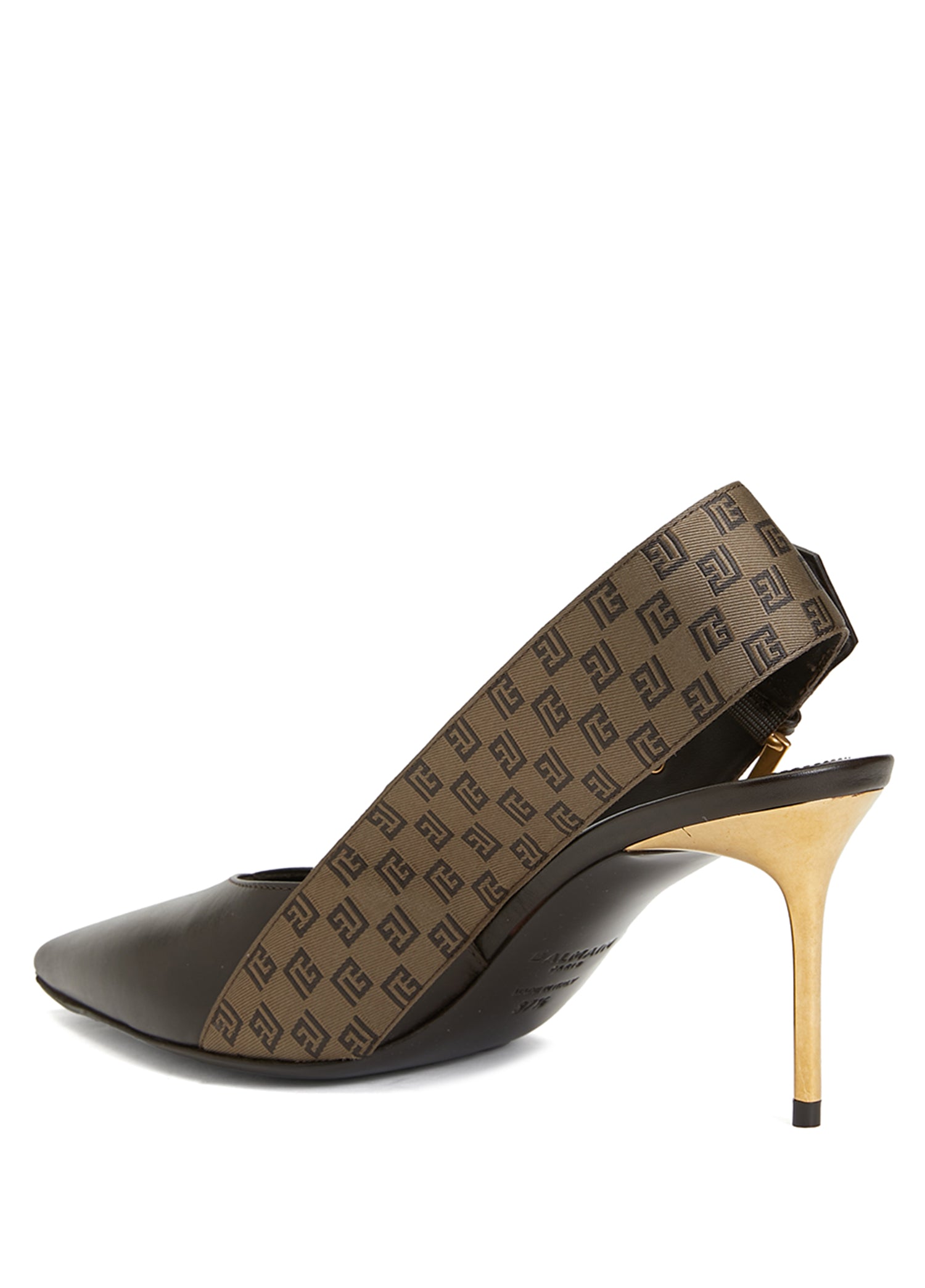 BALMAIN SLINGBACK LOW RUBY-CALFSKIN&MI - BEYMEN