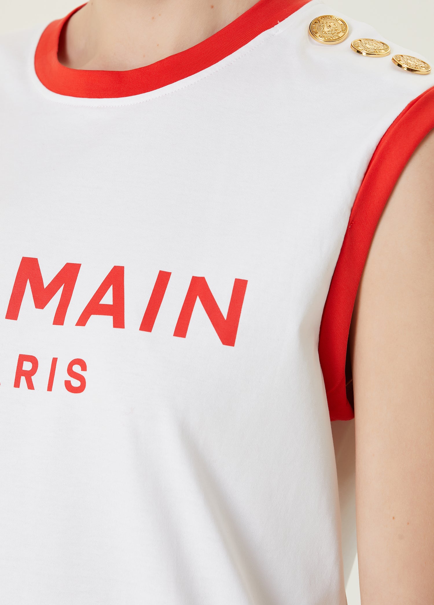 BALMAIN BICOLOR TANK TOP - BEYMEN