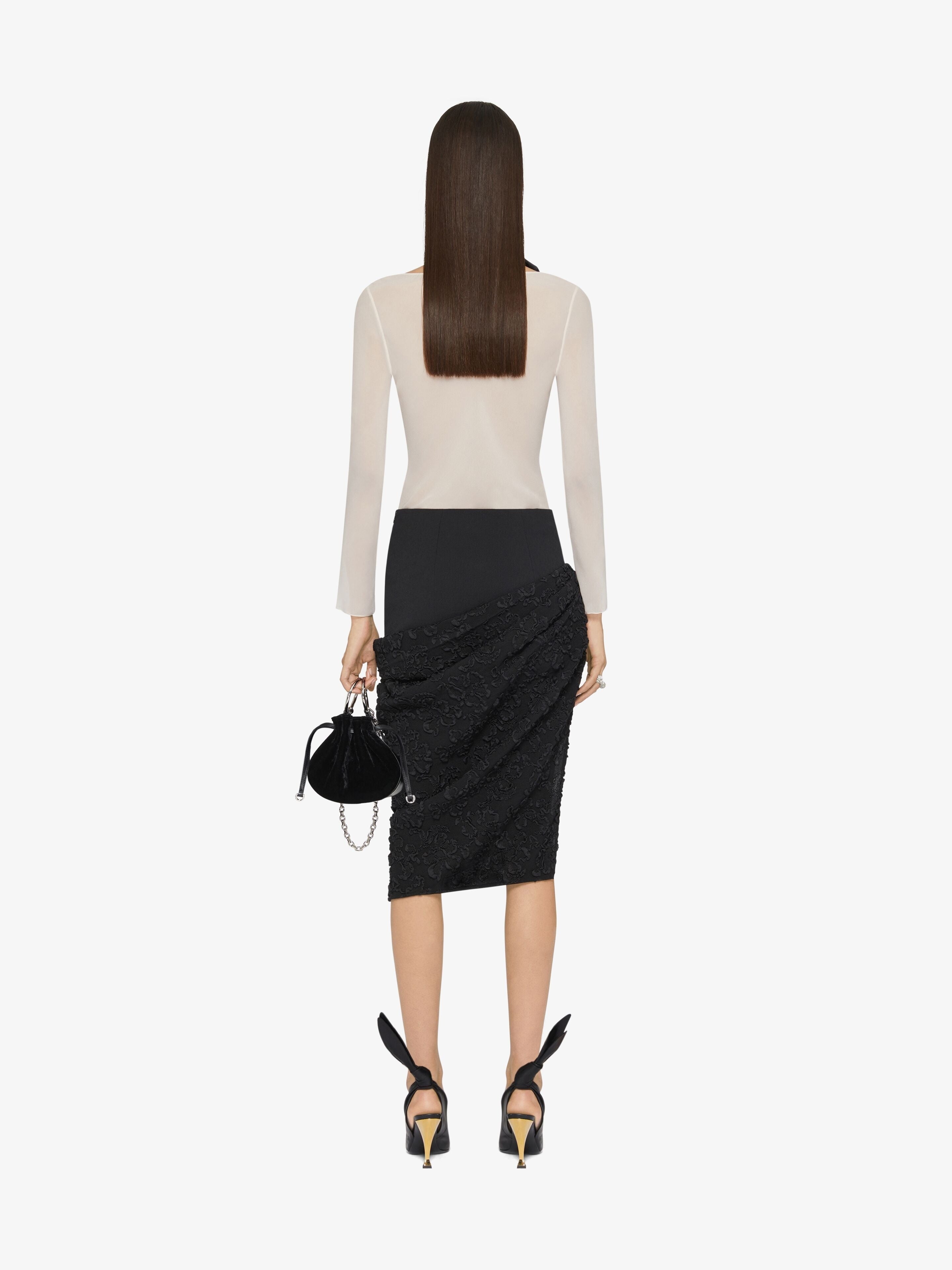 GIVENCHY C DRAPE SKIRT - BEYMEN
