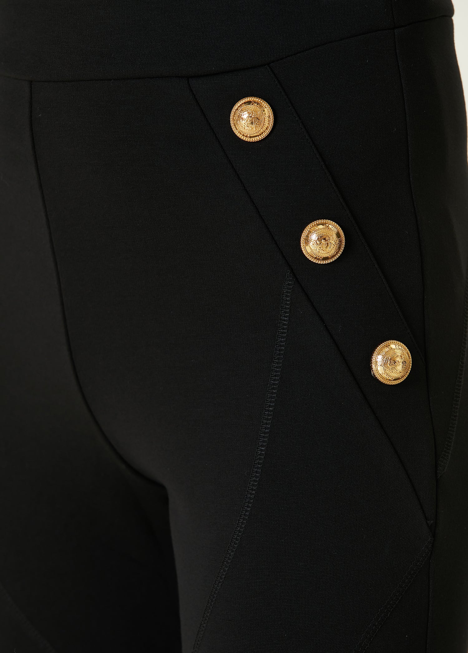 BALMAIN BTN JERSEY LEGGINGS - BEYMEN