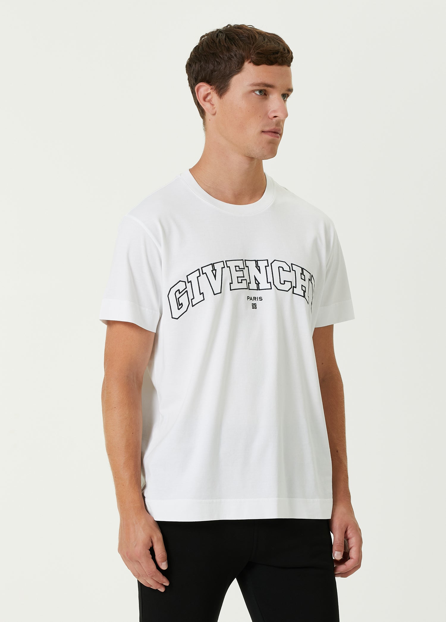 GIVENCHY CLASSIC FIT EMBROIDERY T-SHIRT - BEYMEN