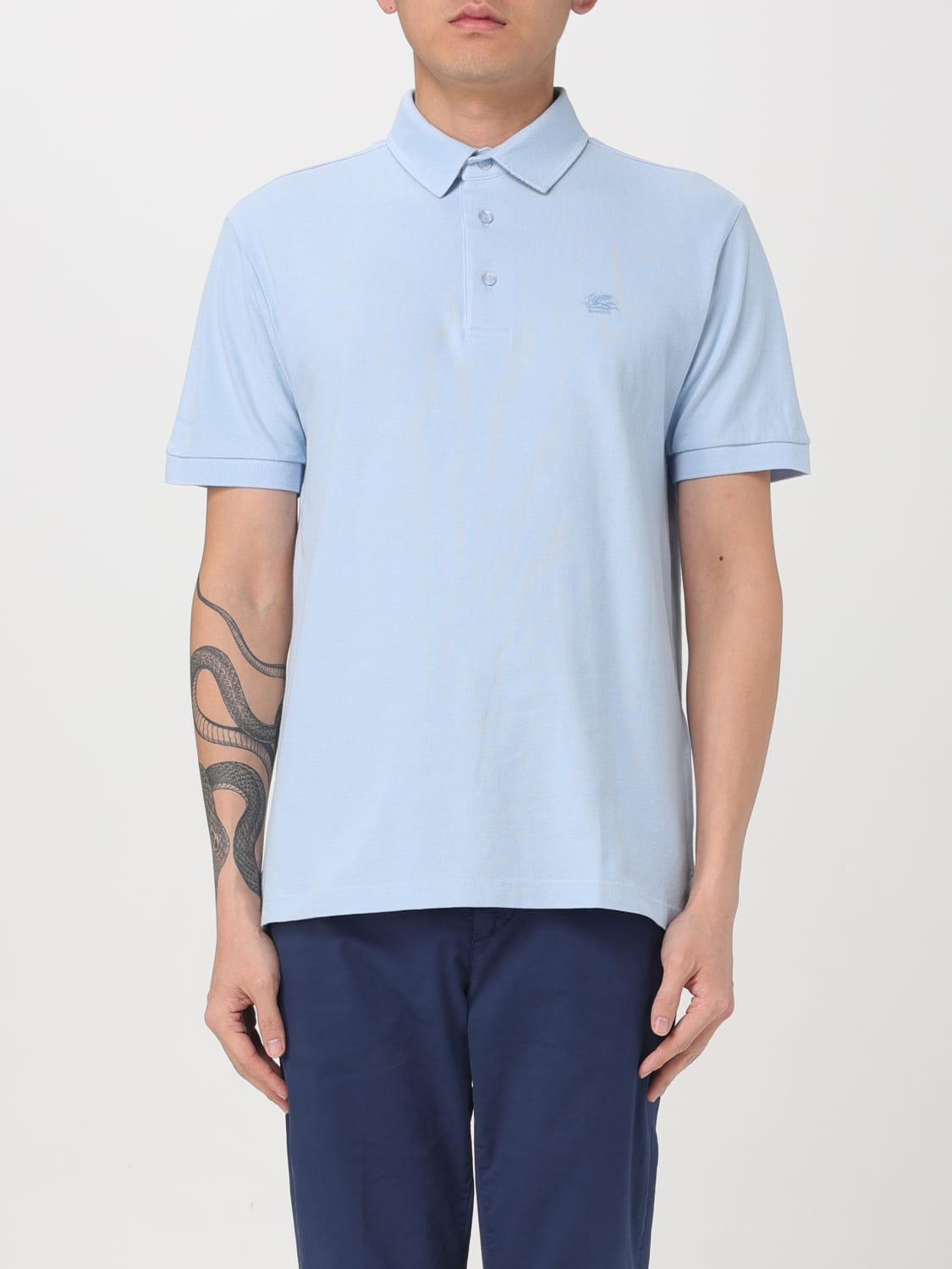 ETRO POLO ROMA PRINTED UNDERCOLLAR - BEYMEN