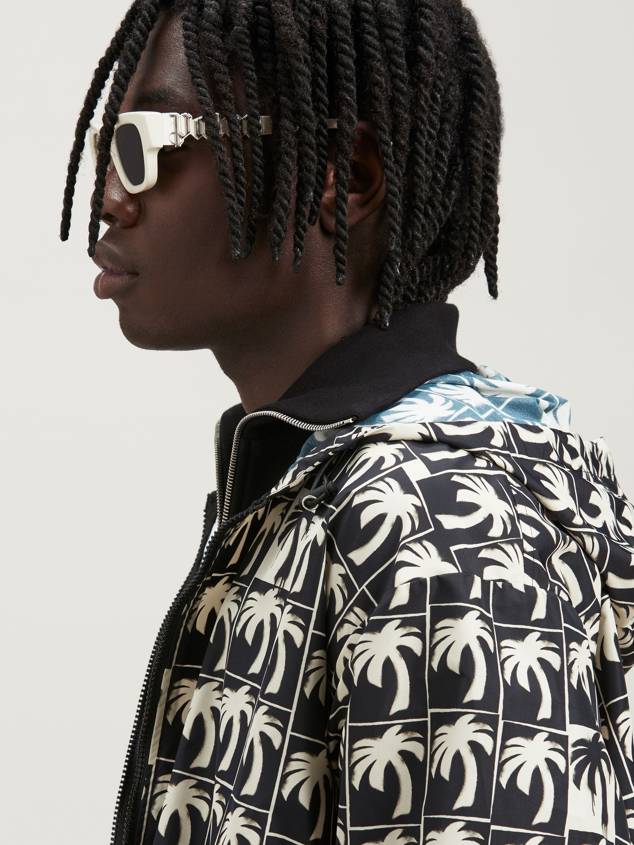 PALM ANGELS DRIPPING PALM WINDBREAKER - BEYMEN