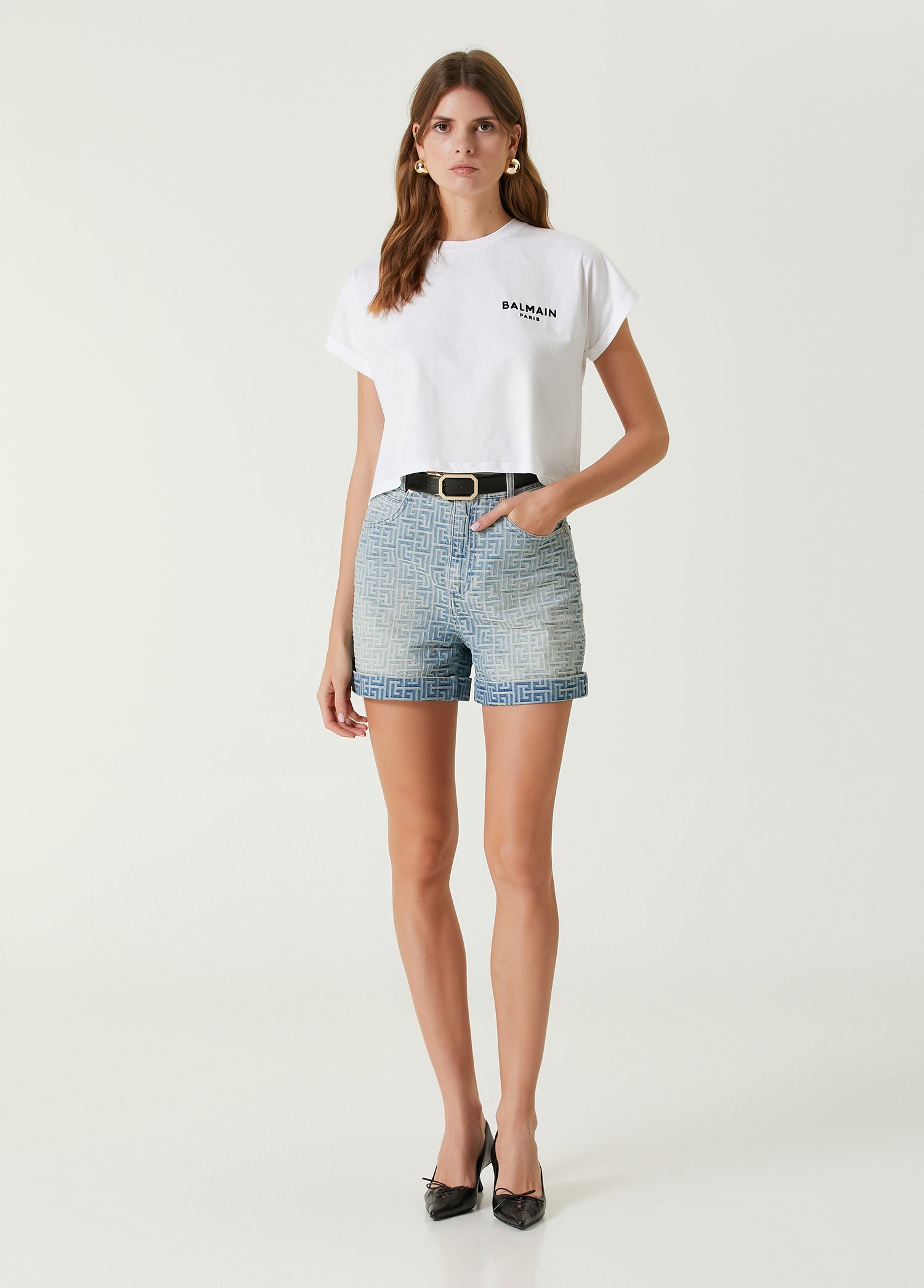 BALMAIN DENIM SHORTS