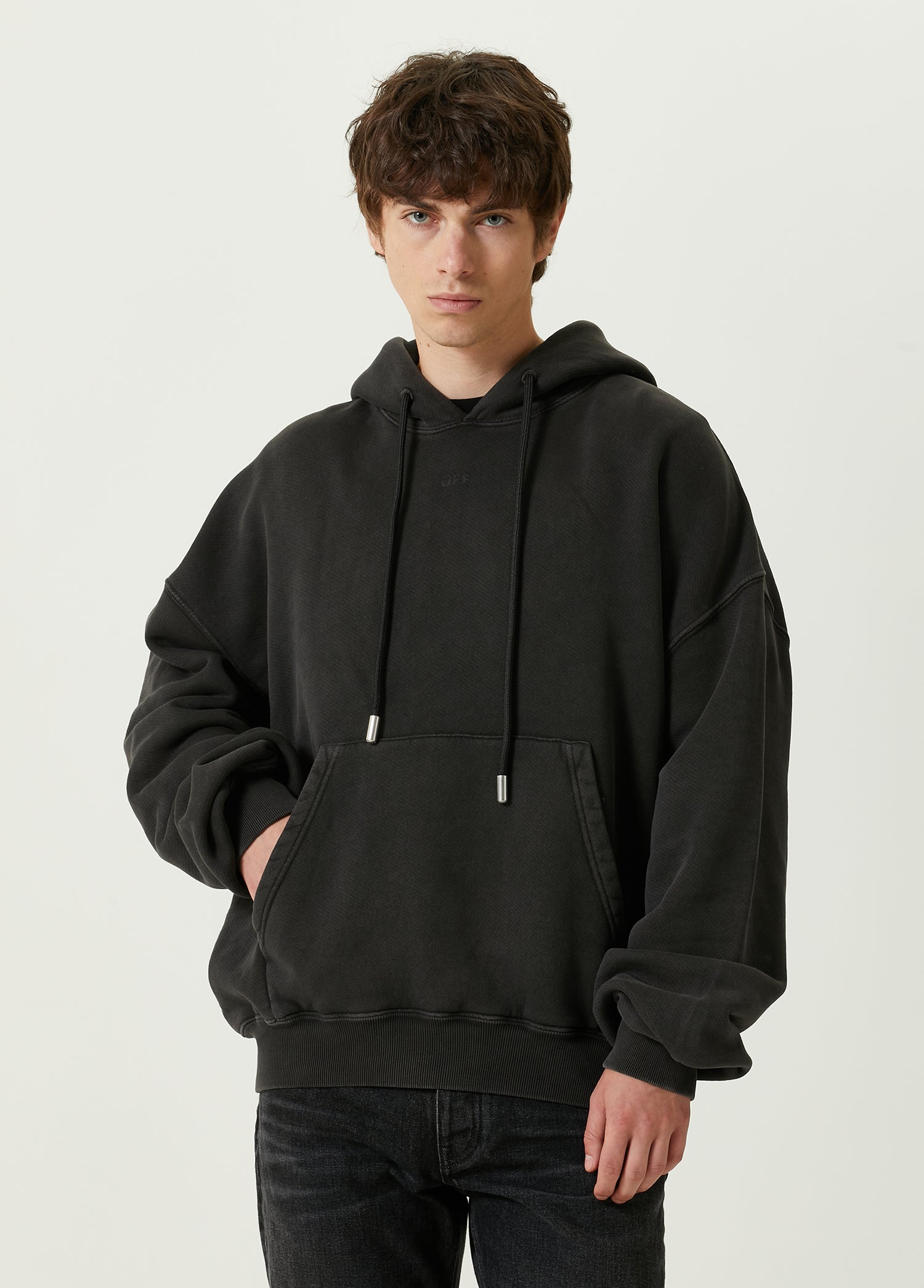 OFF WHITE SUPER MOON ARR OVER HOODIE - BEYMEN