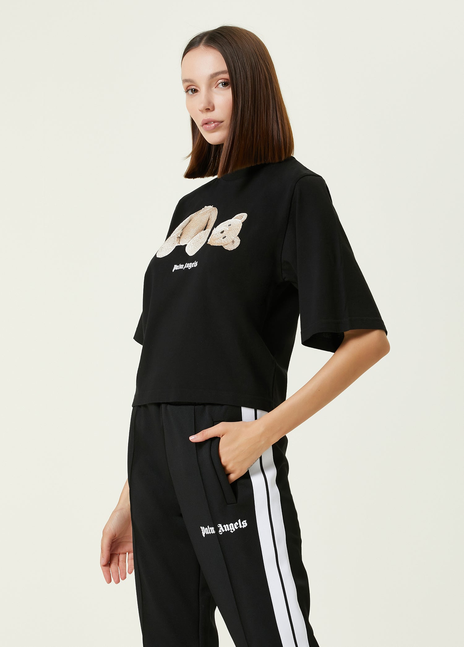 PALM ANGELS CROPPED T-SHIRT - BEYMEN